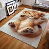 Cute and Playful Little Lion Pattern Carpet for Bedroom Living Room Bedside Sofa Floor Mat Modern Home Decor Area Rug for Gifts