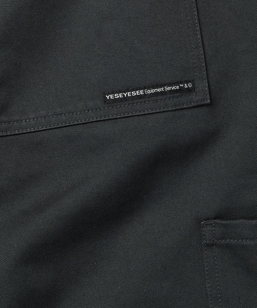 YESEYESEE Side Stripe Work Pants Charcoal
