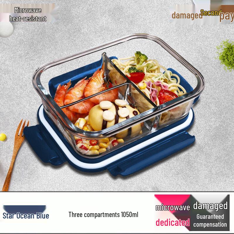 UOSO Microwave Glass Lunch Box
