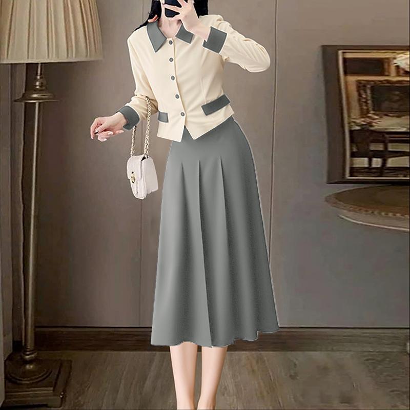 ZANZEA Women Long Sleeve Blouse and Skirts Casual Two Piece Suit Sets