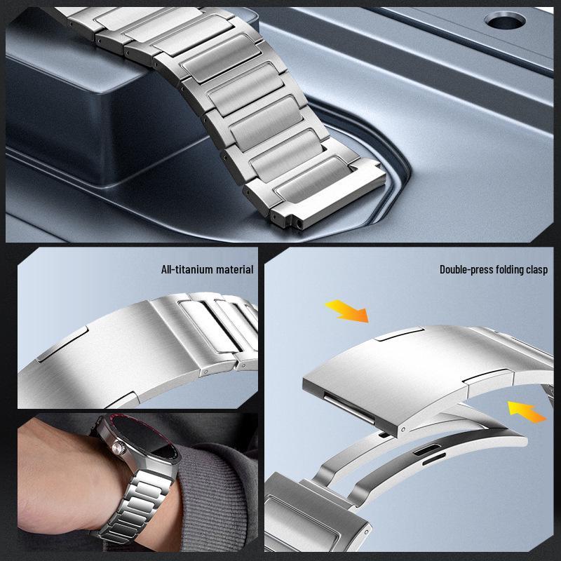 Huawei Watch 5 Slim Titanium Metal H-Link Strap for GT5/4 Pro Smartwatch