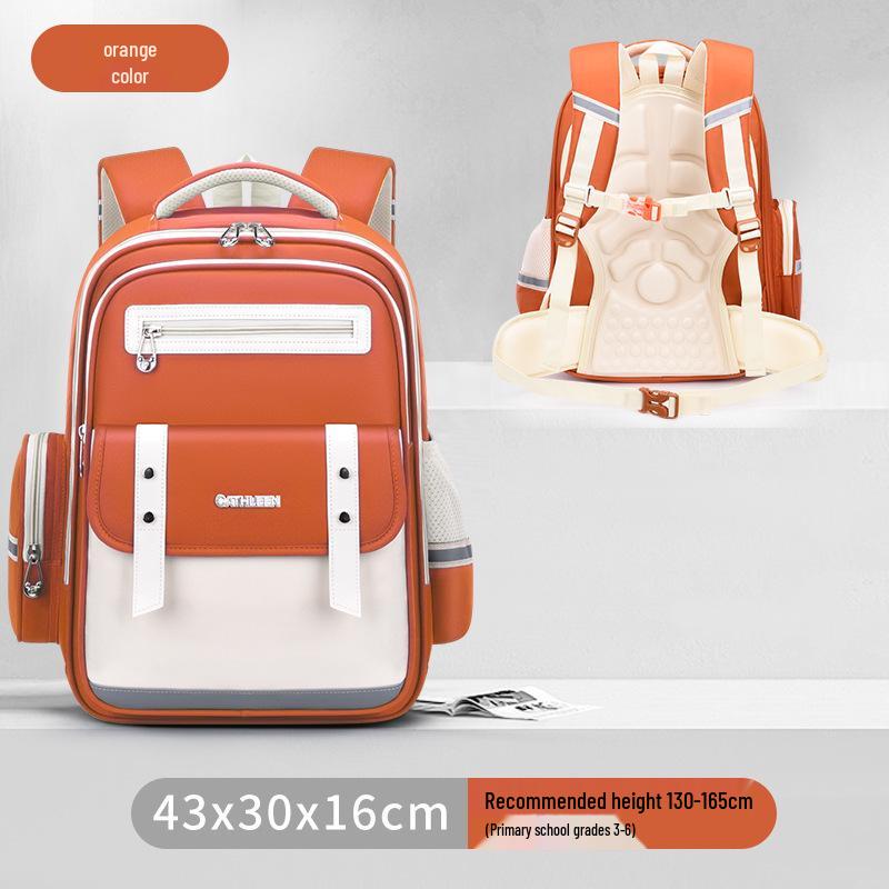 Capybara Oxford Spine-Support Backpack for Grades 1-6: Boys & Girls School Bag