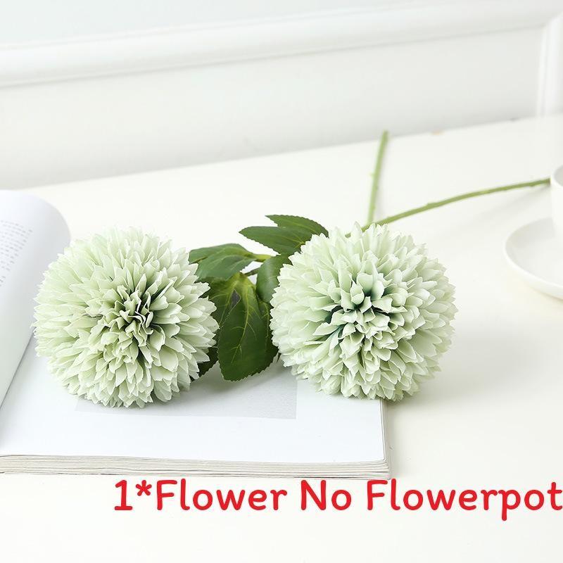 Floral Fake Ball Chrysanthemum Silk Flower For Party Decor And Props Photography