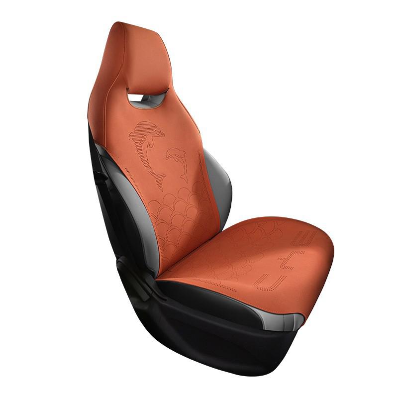 Custom Car Seat Covers For BYD Dolphin 2021 2022 2025 Byd Suede Leather Car Seat Protective Cover Auto Interior Accessories