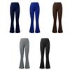 Flared Leggings for Women No Front Seam High Waisted Bootcut Yoga Pants Tummy Control Bell Bottom Workout Pants