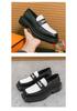 Men's Retro Casual Thick-Soled Leather Shoes with Height Increase