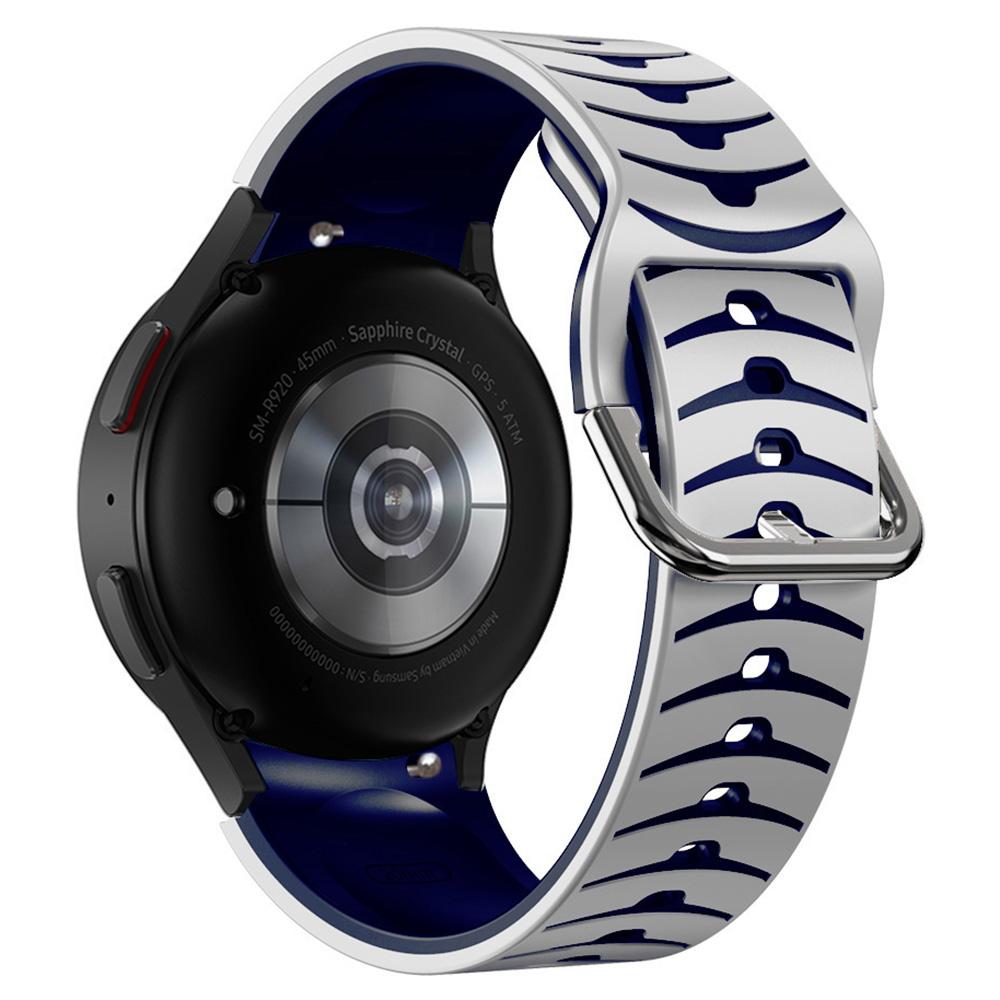 

Silicone Strap for Samsung Galaxy Watch7 44mm 40mm/Watch FE 40mm/Watch6 44mm 40mm Dual Color Watch Band C