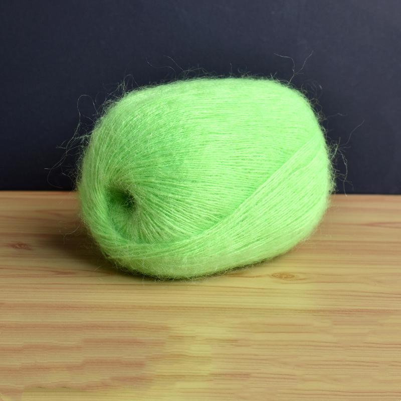 Mohair Fine Wool Yarn Knitting Sewing Thread Soft Skin-friendly Crochet for Sweater Scarf Shawl