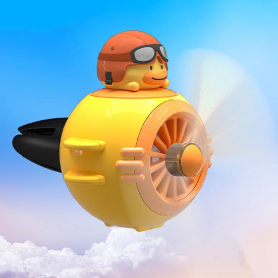 Osvěžovač vzduchu do auta Držák na výdech ventilace Rotující vrtulka Kreslená kachna Králík Pilot Typ s klipem Mini Automobilový difuzér aromaterapie Ventilátor do výdechu Autem
