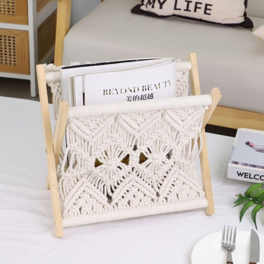 

Ручная полка для хранения, креативный настольный органайзер для книг, износостойкая полка для журналов для гостиной