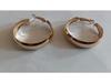 Elegant Gold Glossy C-shaped Geometric Stud Earrings