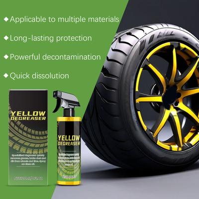 Car Wheel Cleaner, Car Wheel Hub Yellowing Cleaning Stains Wheel Removal 120ml