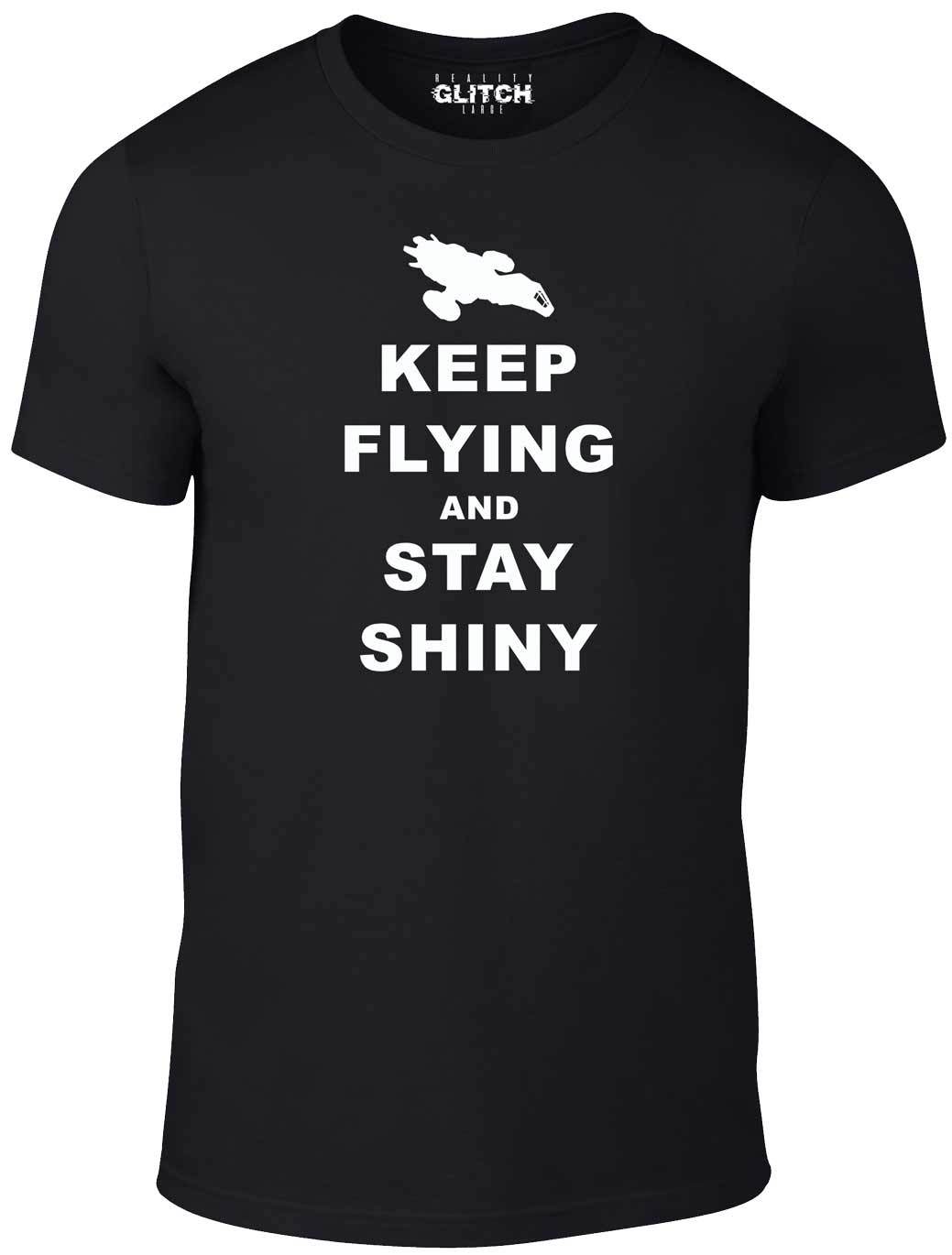 Mens Keep Flying Stay Shiny T-Shirt Mens Womens Tees Top - Funny T Shirt Mens Womens Tees Top retro serenity fashion cool 3XL