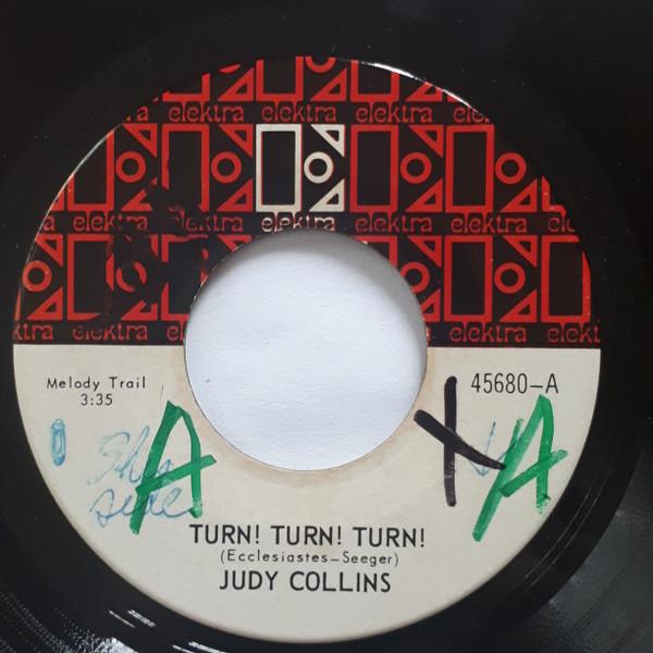 

7inch Record JUDY COLLINS Turn Turn Turn 45680 Elektra 1969 Canada CountryFolk Used