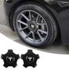 4pcs For Model 3 18 Inch Original Car Wheel Center Hub Caps Badge Rim Hub Dustproof Cover Emblem Decoration Accessories