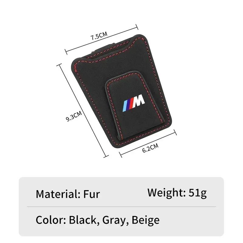 -Car Glasses Clip Sun Visor Card Glasses Holder Cars Accessories For BMW Motorsport X1 X3 X5 E39 E46 E90 F20 E60 F30 E36 F10 E87