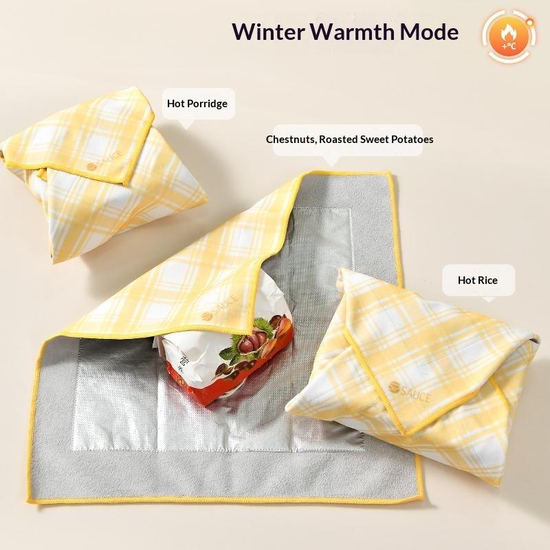 Multifunctional Insulating Wrap Cloth Reusable Keep Warm Cold Preservation Pouch For Lunch Box Iced Drink Camera Wrapping Cloth
