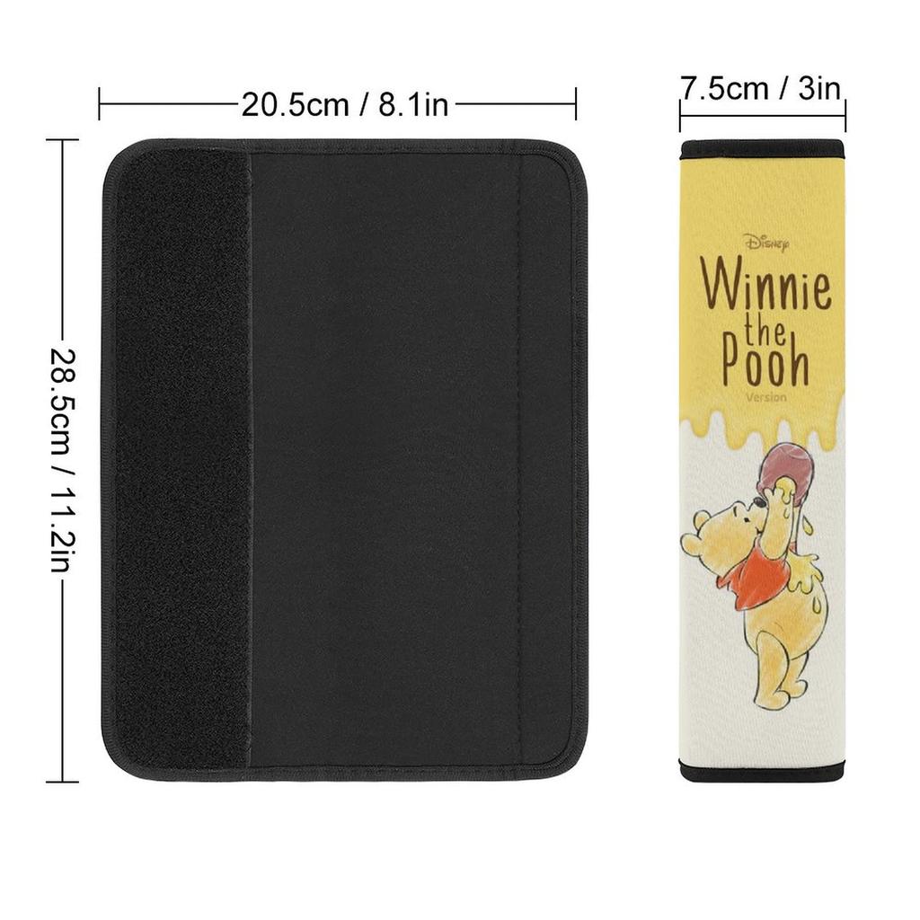 Winnie the Pooh Seat Belt for Children and Car Pad Cover/Seatbelt Pad/Car Accessories/Shoulder Pad/Pressure Relief/Suitable Adults/Universal