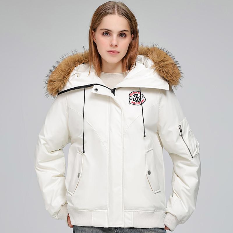 Fashion Women's Winter Jackets Hooded Faux Fur Collar Casual Parka Female Long Sleeve Warm Coat