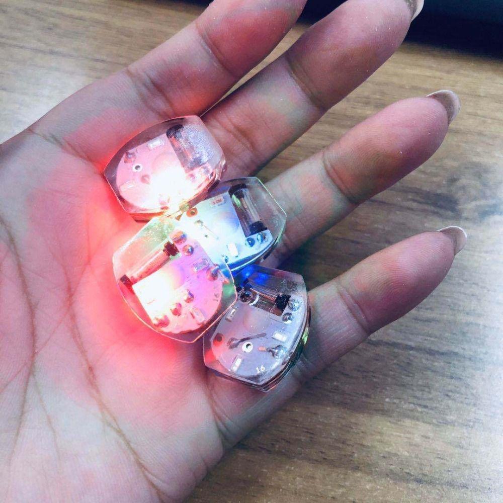 10Pcs Miniature Movement Electronics Lamp Luminous Hole Shoes Lamp Vibrating Light Diy Toy