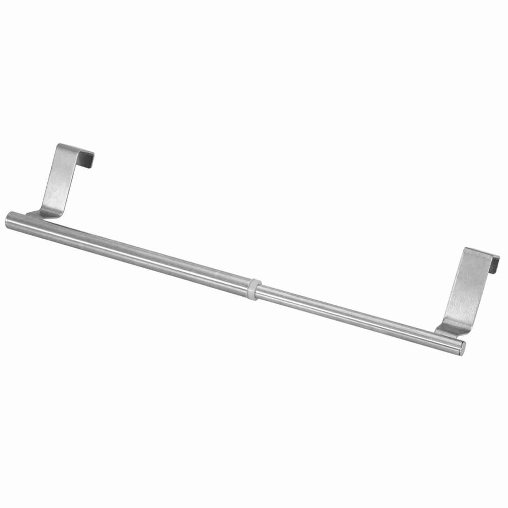 Silver Towel Holder Stainless Steel Towel Bar Practical Towel Rack over Door Single Bar