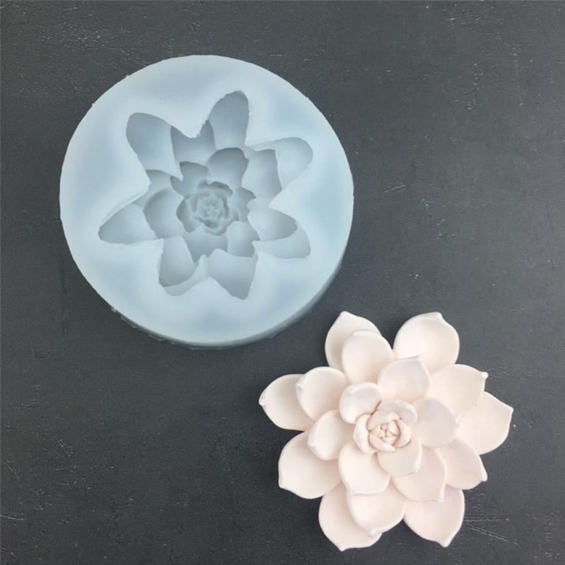 Soap Molds Scented Candle Mould Silicone Craft Moulds Succulent Shaped Clay Mold Silicone Material for Hand-Making Lover