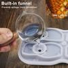 Forma de Gelo de Silicone de Grau Alimentício com Tampa 4 Compartimentos Liberação Fácil Formato de Sapato Criador de Cubos de Gelo para Bar Doméstico