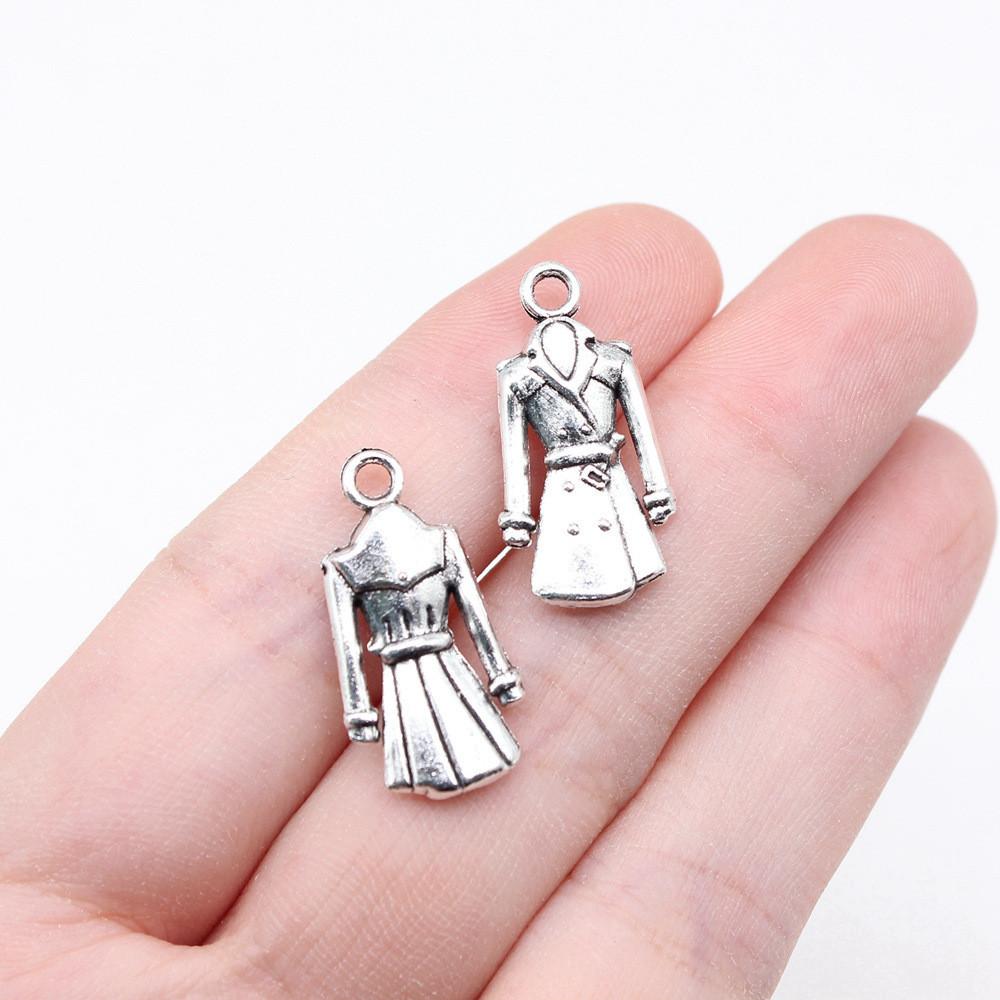 Charms Clothes Hanger Pendants Minimalist Jewelry Components QC031