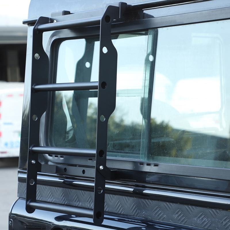 Car styling Stainless steel Black Car Side ladder exterior accessories For Land Rover Defender 90 110 2004-18 Car Accessories