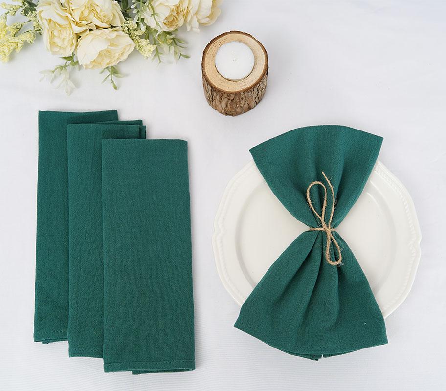 50PC 30X45CM Table Cloth Napkins Cotton Durable Fabric Reusable Kitchen Dining Easter Wedding Christmas baby shower Decoration