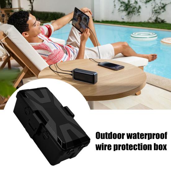 Outdoor Electrical Box Cover Power Strip Protector IP54 Waterproof UV Resistant Weatherproof Wide Compatibility Outlet Cover