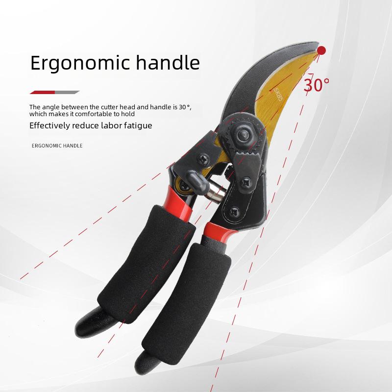 Heavy-Duty SK5 Steel Pruning Shears for Thick Branches, Gardening, and Nursery Tasks