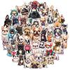 50Pcs French Bulldog Puppy Graffiti Stickers Cute Dogs Cartoon Decal Diy Notebook Phone Guitar Scraphbook Waterproof Sticker
