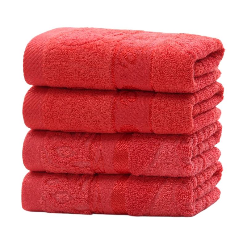 Jacquard Apple Bright Red Towel