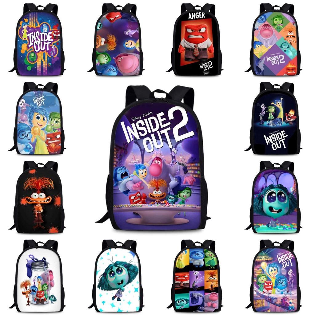 Spacious 15-inch Inside Out 2 Backpack Durable Oxford Cloth School Book Bag