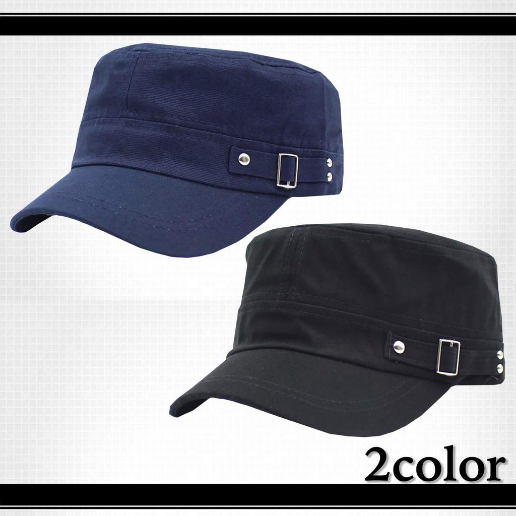 WHITE FANG Military Cap Hat Work Cap Casual Belted Airsoft CA416 Men's (02 Navy)