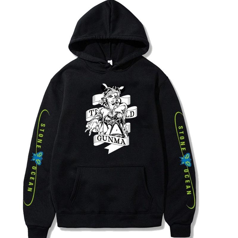 Bizarre Adventure Japanese Animation Hoodies Men Long Sleeve Sweatshirts Women Harajuku Streetwear Sudaderas