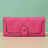 Women's Frosted PU Long Wallet Clutch - Large Capacity, Multi-purpose Card Holder