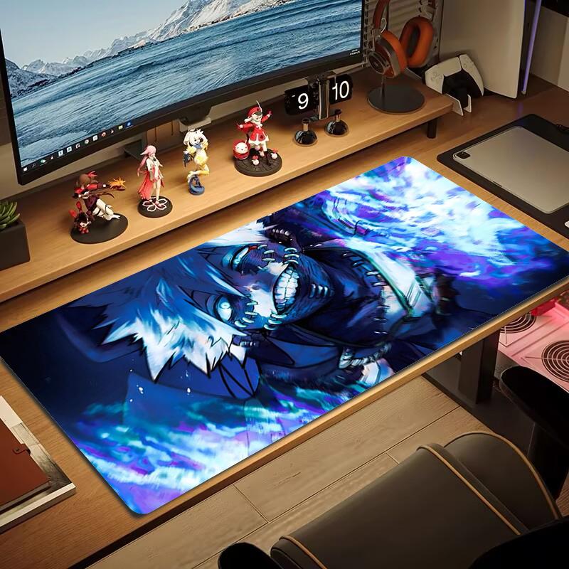 Touya Dabi Mouse Pad Large Gaming Table Cushion Nonslip Laptop Tablet Big Mousepad Xxl Mat Mini Pc Playmat With Lock Edge