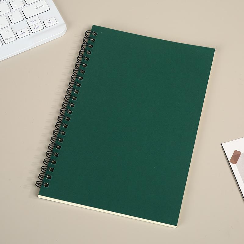 A5 Color Spiral Notebook with Custom Printable Logo and Creative Sticky Notes Planner