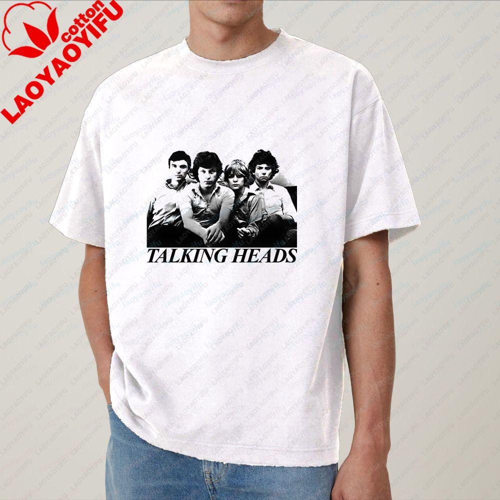 Talking Heads Unique Band Fun Crazy Neutral Classic Cotton ShortSleeved TShirt for Both Unisex and WoUnisex (Universal Fit)