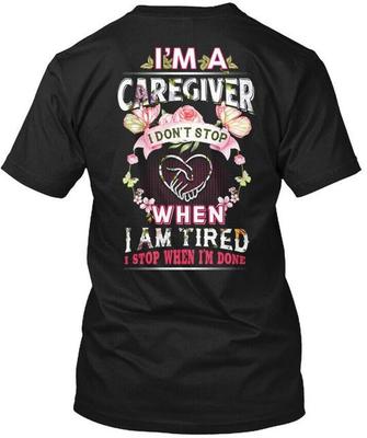 Caregiver T-Shirt Made In the USA Size S To 5XL