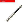 9Pcs Portable Anti-shock Screwdriver Bit Non-slip Shock Resistance Magnetic Batch Head Durable Wear-resistant Cross Drill Bit