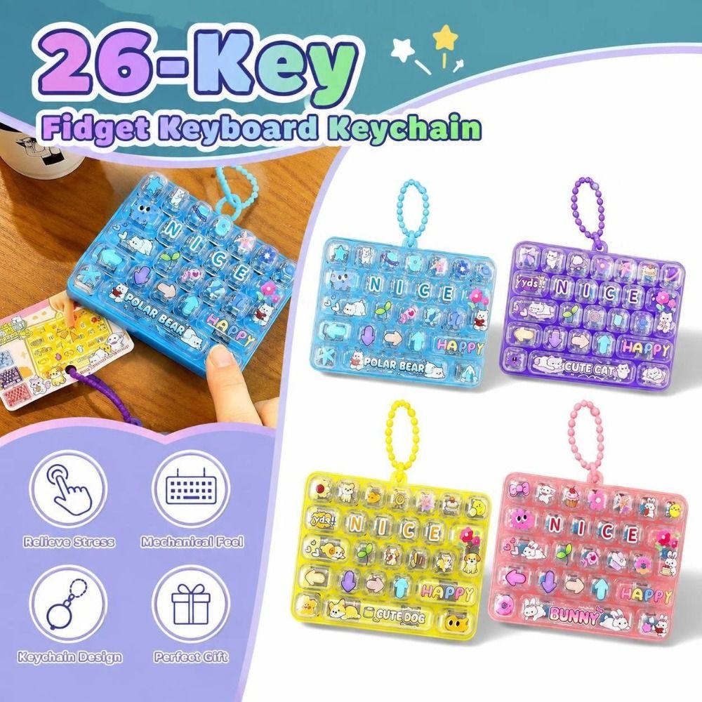 Keycap Clicker Fidget Tastatur Schlüsselanhänger Mechanische Tastatur Spielzeug Party Mitgebsel Geschenk