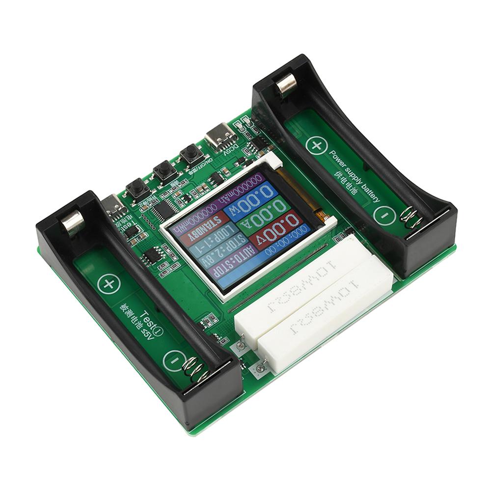 DC5V Battery Capacity Tester 18650 Battery Capacity Internal Resistance Measuring Module LCD Display Type-C Power Detector