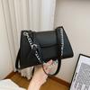 French Luxury Chain Underarm Bag for Women  Autumn New Texture PU Handbags Versatile Commute Female Crossbody Bags
