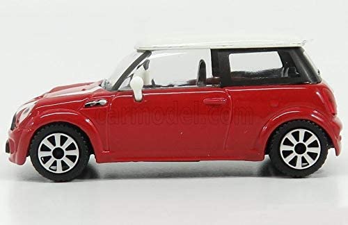 Bburago Mini Cooper Diecast Car 1/43 Scale MINI COOPER S 2008 (Red) [Parallel Import]