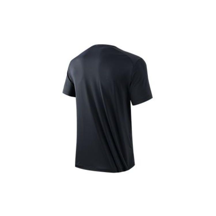 Anta Letter Logo Print Round Neck Short Sleeve T-Shirt Men Tops Basic-Black 152327164-3