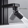 2 Mode Washbasin Faucet Nozzle 360° Rotary Splashback Faucet Aerator Kitchen Sink Pressurized Faucet Aerator Bubbler