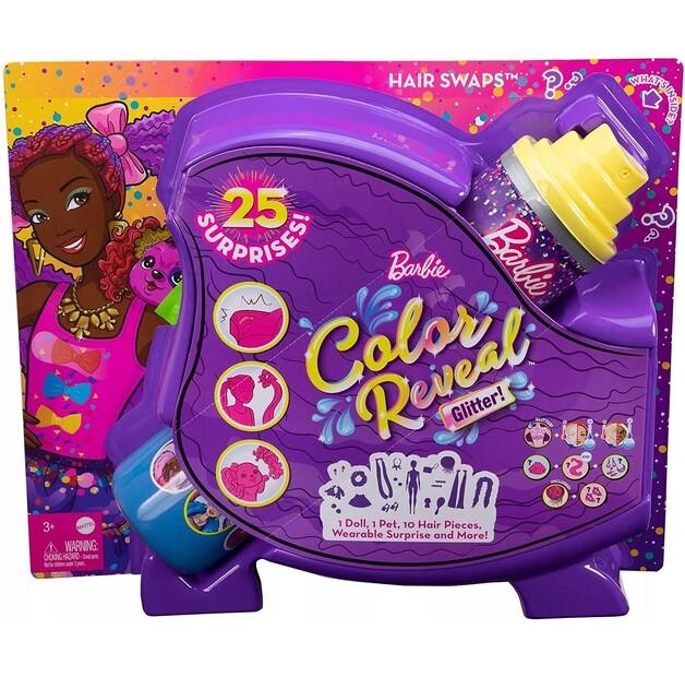Кукла Barbie Color Reveal Вечеринка стили с животным и аксессуарами